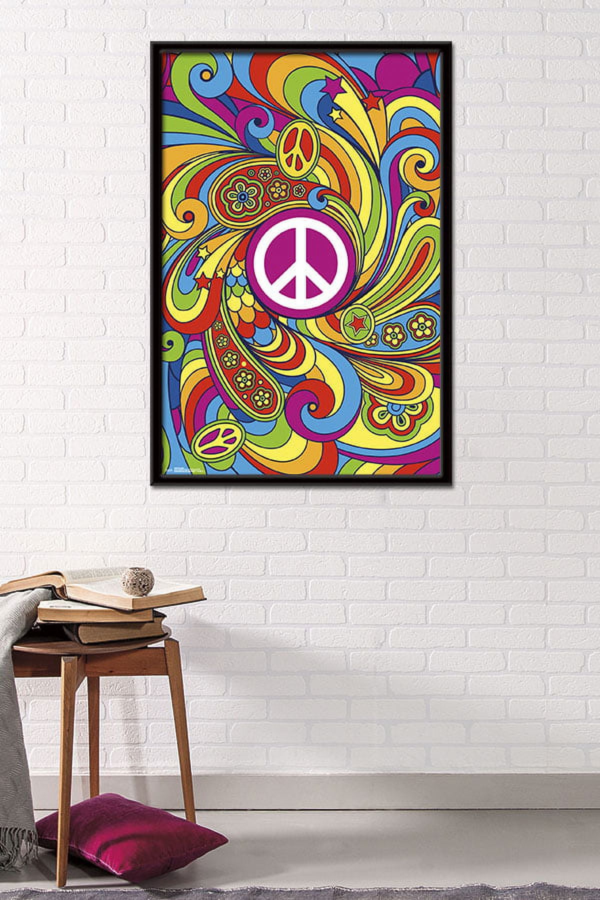 Peace Sign Wall Poster, 22.375