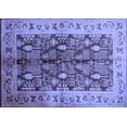 thumbnail image 1 of Ahgly Company Machine Washable Indoor Rectangle Oriental Blue Industrial Area Rugs, 8' x 12', 1 of 4