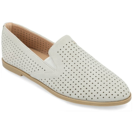 

Journee Collection Womens Lucie Wide Width Tru Comfort Foam Slip On Almond Toe Loafer Flats