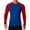 Blue, variant on Mens Tshirts Casual Sporty Color Block Long Sleeve Compression Tees Comfortable Slim Fit Crew Neck Spring Summer Men Shirts Black L