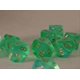 thumbnail image 2 of Juegos de dados chessex: Borealis Verde claro con oro - Juego de diez caras d10 (10) Chessex 27225, 2 of 2