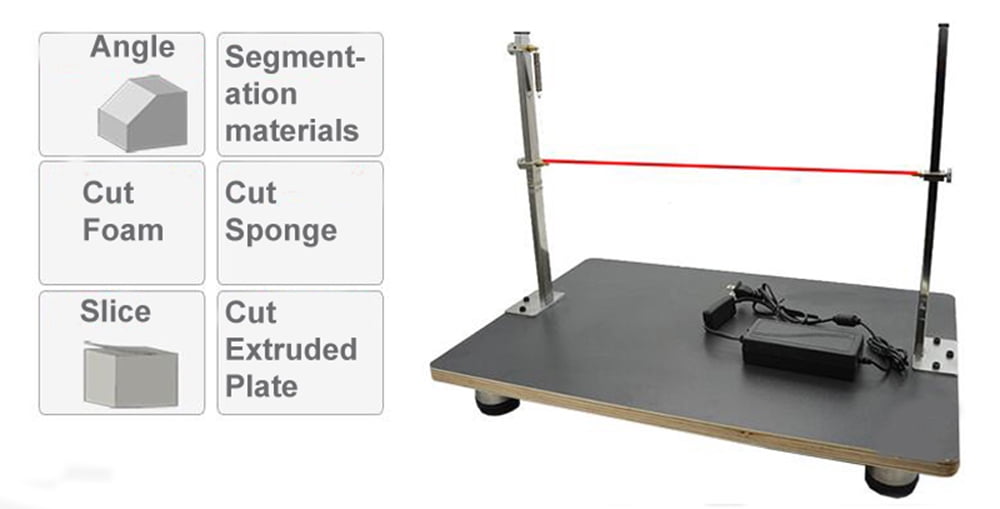 PreAsion Hot Wire Form Cutter Transverse Thermocut Foam Cutting Machine for Foam/Sponge/EPE/Ribbon/KT Board 15x22.8inch