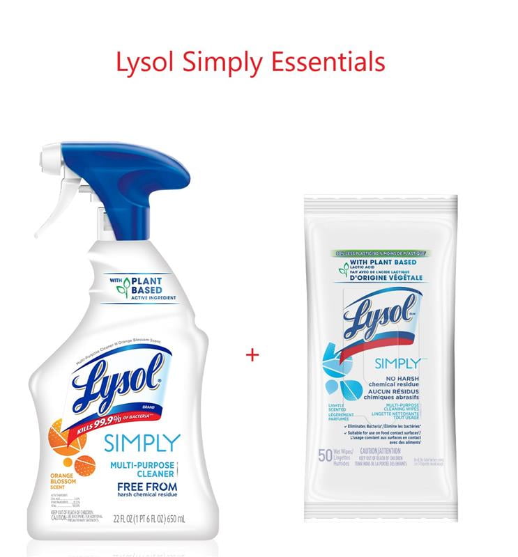 Lysol Simply Essentials Lysol Simply Allpurpose Cleaner with Plant