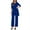 Blue, variant on sususu Women Sets 2 Piece Outfits,Fashion Clothing Elegant Women's Trousers Suit Set Formal Workwear Business Attire Comfortable and Pants Outfit for Career Women - RD1