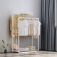 thumbnail image 4 of Organizadores de armario y almacenamiento, percha de ropa de doble poste, percha multifuncional para dormitorio, caja de almacenamiento que se puede colocar en el perchero del piso inferior., 4 of 6