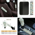 thumbnail image 4 of Yuyamidu Daisy Car Accessories 14pcs Car Seat Cover Steering Wheel Cover Seat Belt Pad Cover Auto Armrest Cover Cushion Garbage Organizer Rearview Mirror Cover Handbrake Cover Set Cup Holders, 4 of 7