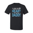 thumbnail image 2 of Girl Stole My Heart She Calls Me Daddy Daughter Girl Dad Father Gift | Mens Father's Day T-Shirt, Black, Small, 2 of 4