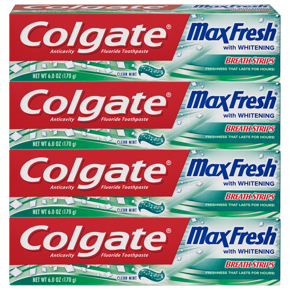 Colgate Max Fresh Toothpaste with Mini Breath Strips, Clean Mint 6