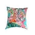 thumbnail image 2 of Aloha Turquoise Square Outdoor Throw Pillow （Set of 2), 2 of 4