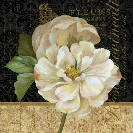 Britannia Rose Antique - Antique Still Life Rose Canvas Art - Pamela Gladding (24 x 24)