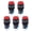 Red, variant on Rupoun 5PCS Momentary Push Button Switch LA16-11 AB6-M SPDT 3-Pin AC 250V 3A DC 30V 5A Round Electrical Switch Green