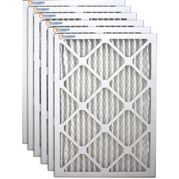 Filters Fast 14x25x1 Air Filter MERV 8, 1 Ac Furnace Air Filters, Made in the USA, Actual Size: 1375x2475Ax075A, 6 Pack