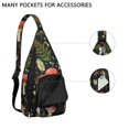 thumbnail image 2 of Waterproof Hiking Backpack Sling Bag for Women – Lightweight Crossbody Bags with Adjustable Strap, Multipurpose Chest Bag for Travel, Outdoor Adventures & Everyday Use – Boho Vintage Mushroom Design, 2 of 4