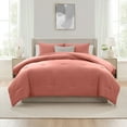 thumbnail image 3 of Virtu Comforter Sets, All Season Lightweight Solid Queen Comforter Set, 3-Pc Bedding Sets, Terracotta, 3 of 8