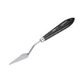 thumbnail image 3 of Cuchillo de Paleta Uxcell Herramienta de Pintura 8.07" Espátula de Hoja Punta de Acero Inoxidable con Diseño de Agujero Mango de Madera de Haya para Lienzo de Aceite, Negro/Plata, 3 of 7