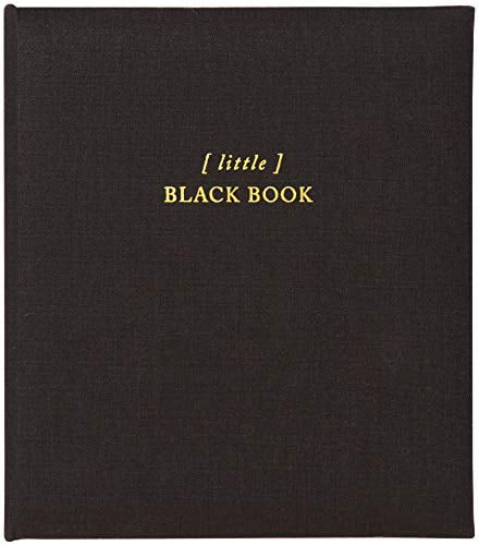 C.R. Gibson Black 'Little Black Book' Refillable 6-Ring Address Book ...