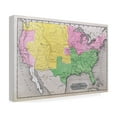 thumbnail image 4 of Trademark Art 'Map of the United States in 1861' Canvas Art, 4 of 4