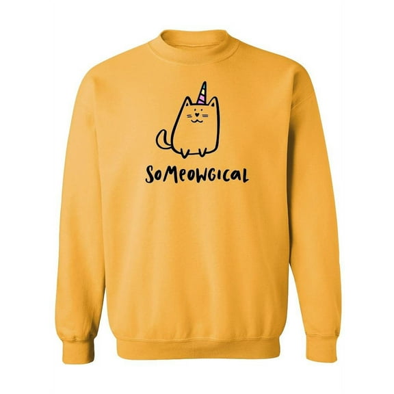 Cute Cat With Unicorn Sweatshirt Women -Image by Shutterstock, Female Small