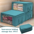 thumbnail image 2 of Clothes Storage Box Folding Non-Woven Storage Bag Wardrobe Clothing Storage Box, 2 of 6
