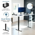 thumbnail image 2 of VIVO Electric 71” x 30” Stand Up Desk, White Dry Erase Table Top, Black Frame, 2 of 5