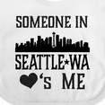 thumbnail image 4 of Inktastic Seattle Washington Someone Loves Me Skyline Boys or Girls Baby Bib, 4 of 4