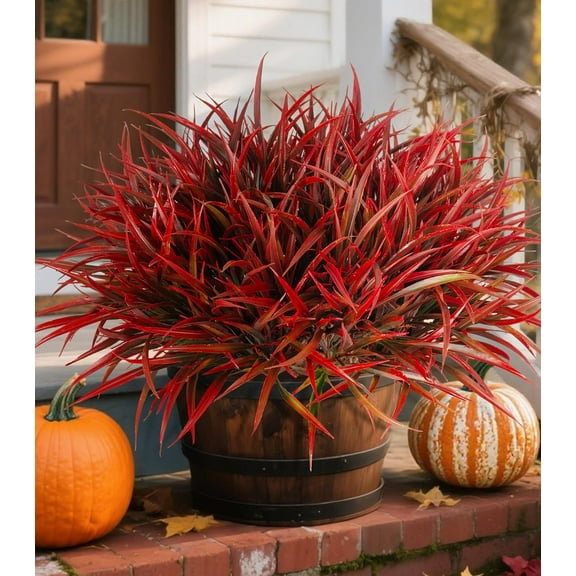 15Pcs Artificial Plants Outdoor Fake Plastic Grass Fall Decorations UV Resistant Faux Greenery Stems Bushes Outside Fake Plants for Planters Patio Porch Window Garden Home Decor