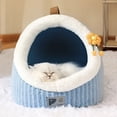 thumbnail image 4 of Winter Cozy Pet House Cats Soft Nest Kennel Sleeping Cave Cat Dog Kitty Warm Thickening Tents Bed For Small Medium Dogs Cats ShopWise Round, 4 of 8