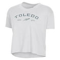 thumbnail image 2 of Women's Alternative Apparel  White Toledo Rockets Retro Jersey Headliner Cropped T-Shirt, 2 of 3