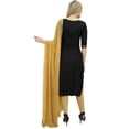 thumbnail image 2 of Atasi Women's Black Gota Patti Work Salwar Kameez Suit Dress With Dupatta - 22, 2 of 9