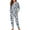Palm Tree Blue Beige, variant on SCRAWLGOD Otter Coral Starfish Blue Women's Pajama Set Pullover Cozy Lounge Sets Lightweight Long Sleeve Sleepwear Casual Soft 2 Piece Pjs with Pockets & Elastic Band, XL