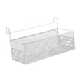 thumbnail image 5 of Bedside Hanging Storage Basket Iron Rack White for School Apartment Bed Bunk Bed Dormitory Organizer, 5 of 9