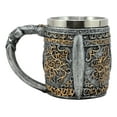 thumbnail image 4 of Ebros Royal Fleur De Lis Centurion Helmet Skull Coffee Mug 11oz Beer Stein Tankard Medieval Sculptural Decor Figurine, 4 of 4
