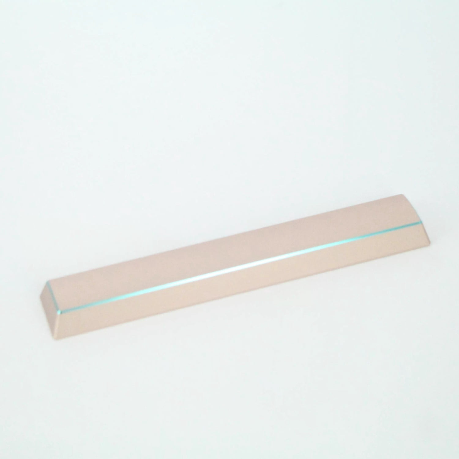 Aluminum Alloy Spacebar Keycap, 6.25u Polished Edge Split Space Key for Custom Mechanical Keyboard Keycap