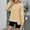 Beige, variant on Oplxuo Women's Oversized Sweatshirts Crew Neck Long Sleeve Side Slit Pullovers Sweatshirt Casual Fall Clothes Sweater