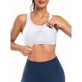thumbnail image 5 of Anferry Womens Sports Tops Tank Top with Built in Bra Workout Crop Top U Neck Ribbed Seamless Yoga Tight Fit, 5 of 5