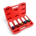 thumbnail image 4 of Car Lug Nut Socket Quenched and Tempered Treatment Wheel Nut Socket Tool 15mm 17mm 19mm 21mm 22mm Metal Damage Protection 5Pcs, 4 of 5