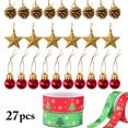 thumbnail image 2 of 25PCS Christmas Ball Ornament Set DIY Xmas Tree Ornament with 2 Rolls Ribbons, 2 of 10