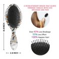thumbnail image 6 of Halloween Ghosts and Witchy Elements Hair Brush,Girls Detangling Hair Brush,Glide Through Tangles with Ease for Wet & Dry Hair,8.8"X2.8", 6 of 7