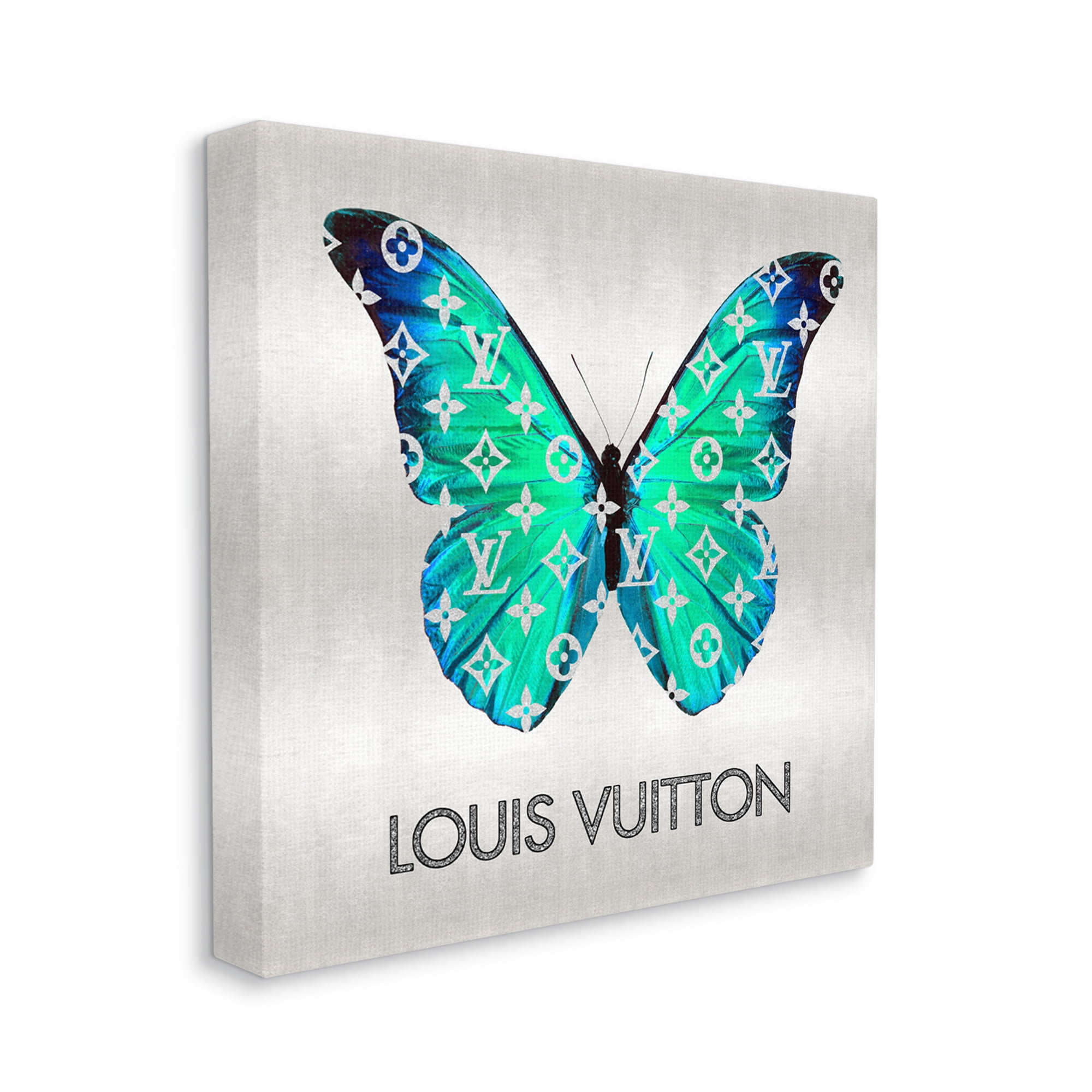 Stupell Industries Glam Pattern Butterfly Animals & Insects Painting Gallery Wrapped Canvas Print Wall Art, 30 x 30