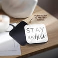 thumbnail image 4 of 3drose, Stay Awhile Quote Art Typography, Set of 4 Coasters - Soft, 4 of 7