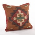 thumbnail image 3 of Fennco Styles Home Dcor Kilim Collection Down Filled Decorative Throw Pillow - 20" Square Geometric Red, 3 of 3