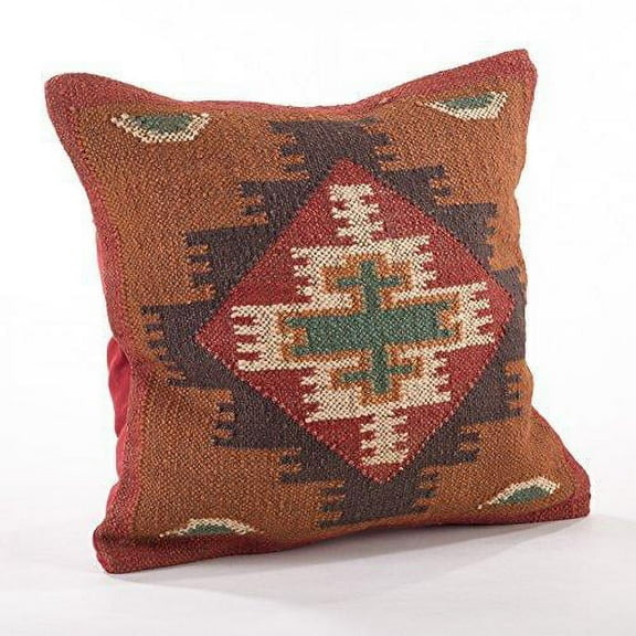 Fennco Styles Home Décor Kilim Collection Down Filled Decorative Throw Pillow - 20" Square