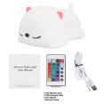 thumbnail image 4 of Gato Durmiente Usb Pat Control Remoto Led Luz De Noche De Silicona Escritorio Lámpara De Noche Lámpara De Noche Led Luz De Noche Para El Hogar seitruly HA024910-01, 4 of 7