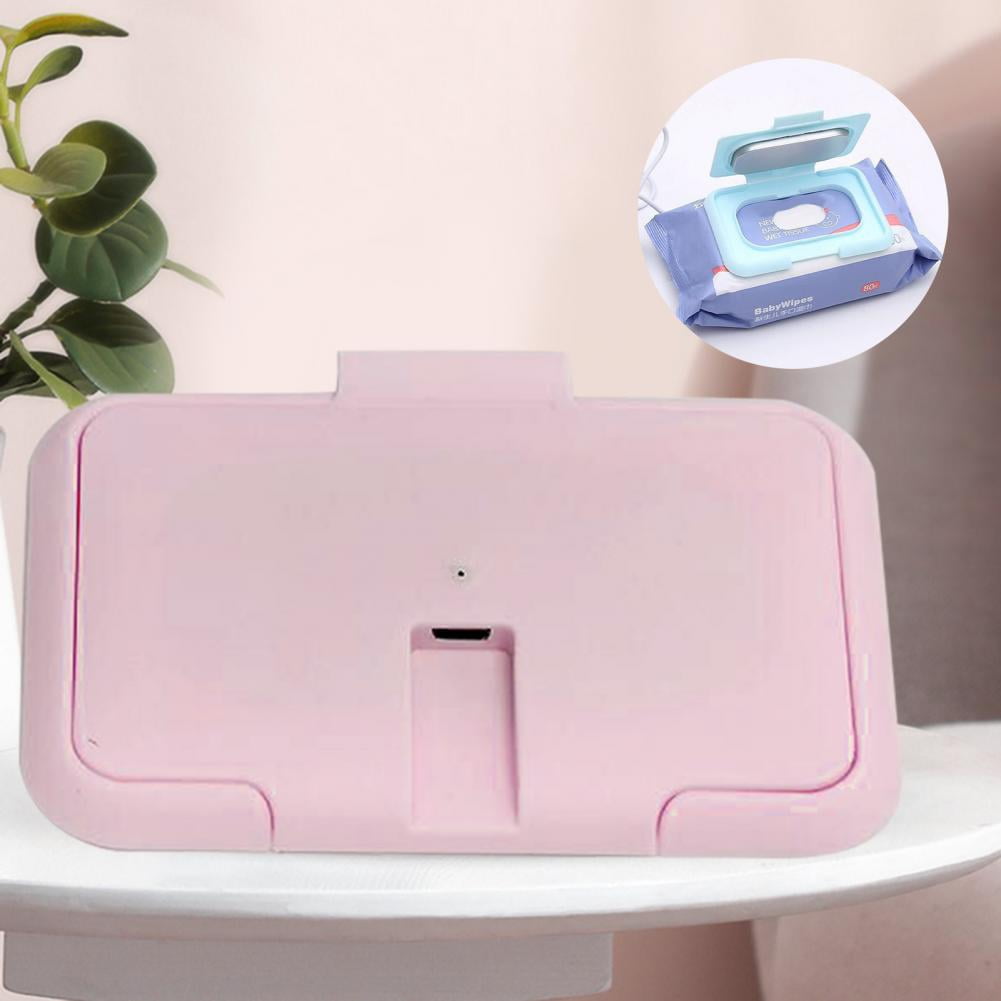USB Charge portable Baby Wet Wipe Warmer Dispenser for Travel,10W 5 kinds Temperatures Diaper Wipe Warmer with Constant Temperature Storage,Evenly and Quickly Top Heating Super Silent, Large Capacity 