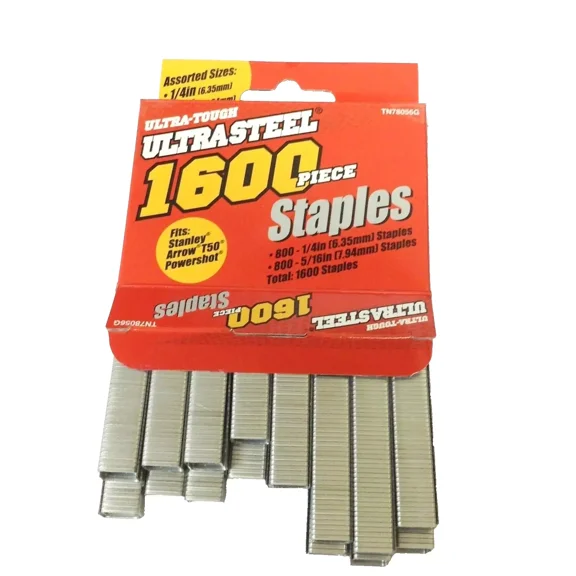 1600 Arrow T50 Stanley Powershot Stapler Guns Steel Staples Sizes 1/4" And 5/16"