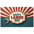 thumbnail image 2 of Decorative Design Happy Labor Day Banner Polyester Material Holiday Decoration for Holiday Celebration Indoor Decoration Outdoor Decor, 2 of 7