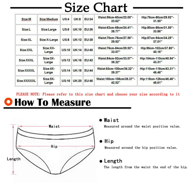 HUPOM Control Top Pantyhose For Women Panties In Clothing Bikini Leisure  Tie Banded Waist Multi-color 2XL 