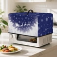 thumbnail image 4 of FOR U DESIGNS Reindeer Snowflake Pattern Microwave Oven Dust Cover Stain Resistant Lid for Air Fryer Toaster Oven Dust-Proof Kitchen Appliance Covers Christmas Decor, 18.25 x 14.5 x 11 inches-S, 4 of 8