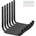thumbnail image 1 of czcpp-Heavy Duty Steel Garage Storage Hooks, 9.5Inches Jumbo Arm Ladders Utility Rack, Wall Mounted Hanger Organizer for Tools, Bikes, Jeep Door, 6 Pack Garage Hook with Protector, 1 of 4