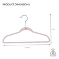 thumbnail image 5 of Simplify 25 Pack Kids Velvet Child Clothes Shirt Hangers, Blush Pink, 5 of 7